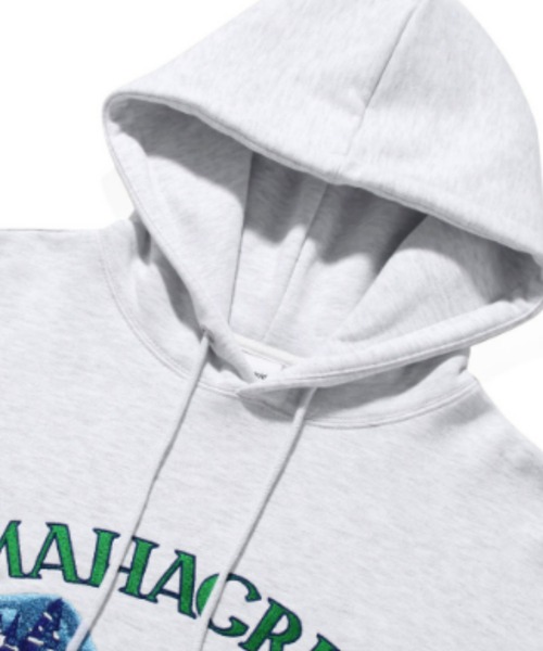 MAHAGRID(マハグリッド)の「『mahagrid/マハグリッド』SAMOYED HOODIE/サモエード プルオーバーパーカー(パーカー・メンズ・ベージュ/ライトグレー/バーガンディー・S/L/M)」の9枚目の写真