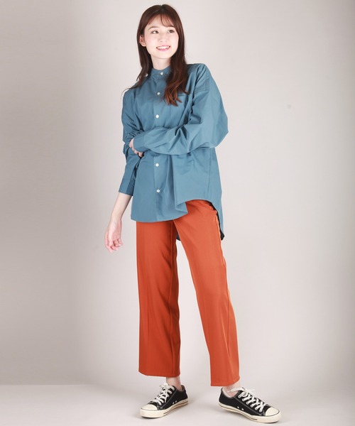 WESTSEA(ウエストシー)の「オーバーサイズバンドカラーシャツ(シャツ/ブラウス・メンズ・ベージュ/ネイビー/ブラック/ホワイト/ネイビー×ホワイト/ブルー/グリーン/ホワイト×ブラック・M/L)」の18枚目の写真