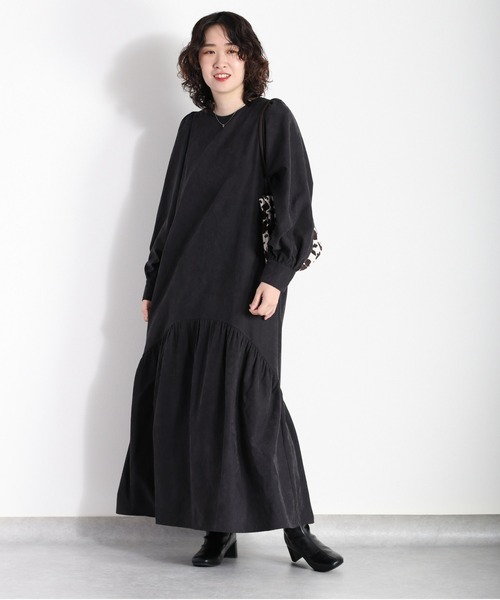 cepo(セポ)の「アーチティアードワンピース(ワンピース・レディース・ブラック/ベージュ/グリーン・M)」の17枚目の写真
