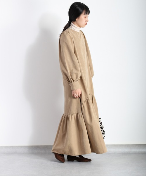 cepo(セポ)の「アーチティアードワンピース(ワンピース・レディース・ブラック/ベージュ/グリーン・M)」の18枚目の写真