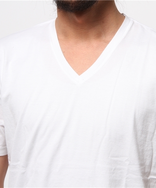 417 EDIFICE（フォーワンセブンエディフィス）の「◇シリコンウォッシュ ピマテンジクVネック S/S（Tシャツ/カットソー・メンズ・ブラック/チャコールグレー/ホワイト/カーキ/ネイビー/ブルー・SMALL/MEDIUM/LARGE）」の8枚目の写真