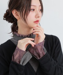 n'OrLABEL | 『袖レース配色リブニット』(ニット/セーター)