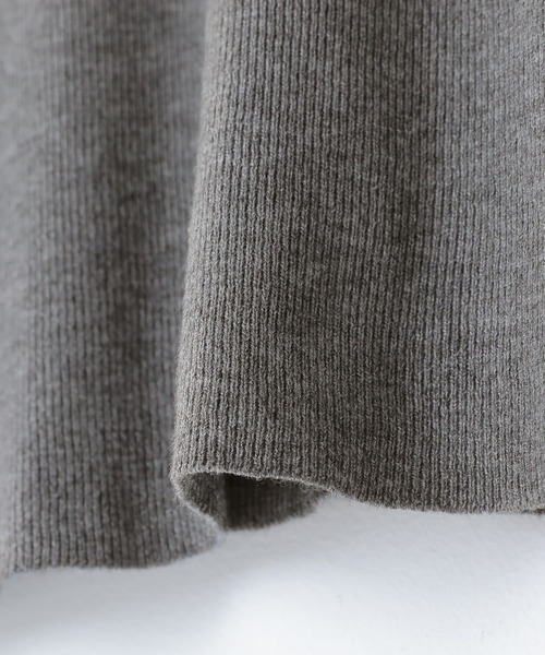 n'OrLABEL（ノアールレーベル）の「『袖レース配色リブニット』（ニット/セーター・レディース・ブラック/オフホワイト/チャコールグレー・1/2）」の5枚目の写真