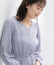 パール釦使いワンピース