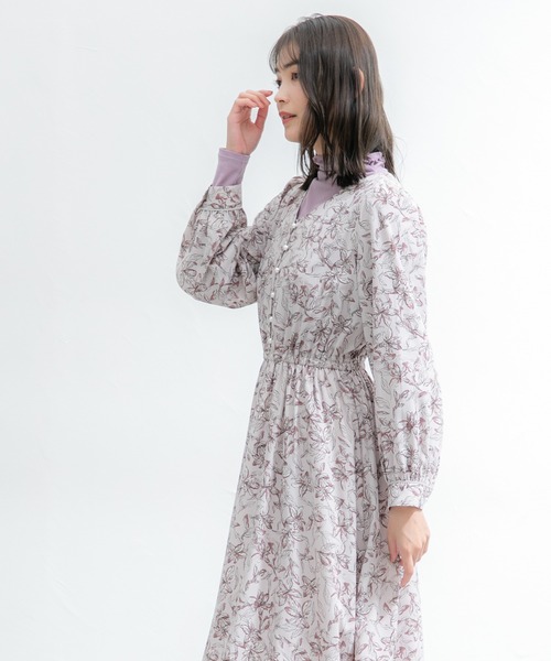 Honeys（ハニーズ）の「パール釦使いワンピース（ワンピース・レディース・ブラック/ブルー系その他/ピンク系その他/グリーン系その他/ホワイト系その他/ブルー系その他2・M/L/LL/S）」の11枚目の写真