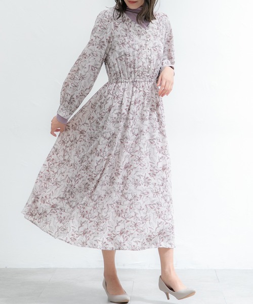 Honeys（ハニーズ）の「パール釦使いワンピース（ワンピース・レディース・ブラック/ブルー系その他/ピンク系その他/グリーン系その他/ホワイト系その他/ブルー系その他2・M/L/LL/S）」の12枚目の写真