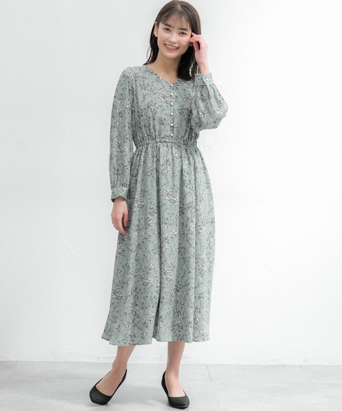 Honeys（ハニーズ）の「パール釦使いワンピース（ワンピース・レディース・ブラック/ブルー系その他/ピンク系その他/グリーン系その他/ホワイト系その他/ブルー系その他2・M/L/LL/S）」の14枚目の写真