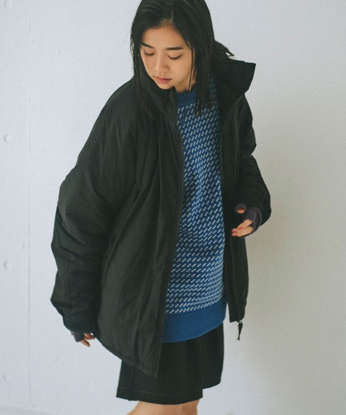 WHIMSIC(ウィムジック)の「【UNISEX/サイズ展開あり】USMCパディングジャケット(ダウンジャケット/コート・メンズ・モカ/ブラック・1/2)」の2枚目の写真