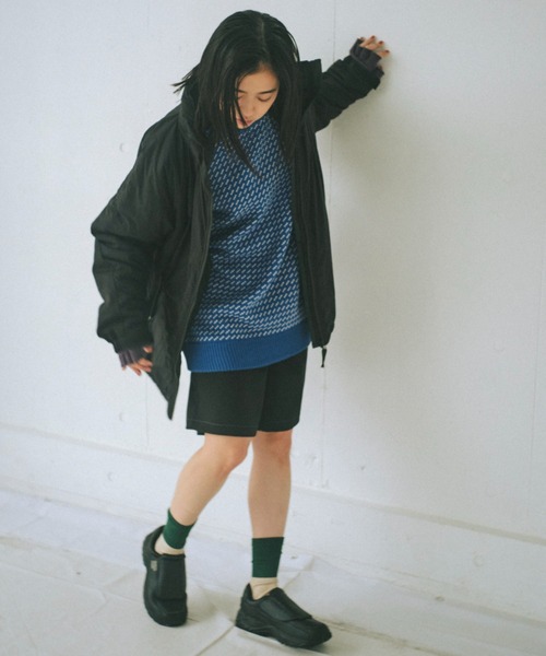 WHIMSIC(ウィムジック)の「【UNISEX/サイズ展開あり】USMCパディングジャケット(ダウンジャケット/コート・メンズ・モカ/ブラック・1/2)」の7枚目の写真