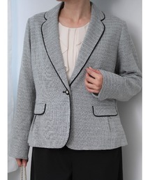 MB mint breeze（エムビーミントブリーズ）の「【L～5L 大きいサイズ】【セレモニー】 ツィード テーラード ジャケット（テーラードジャケット）」