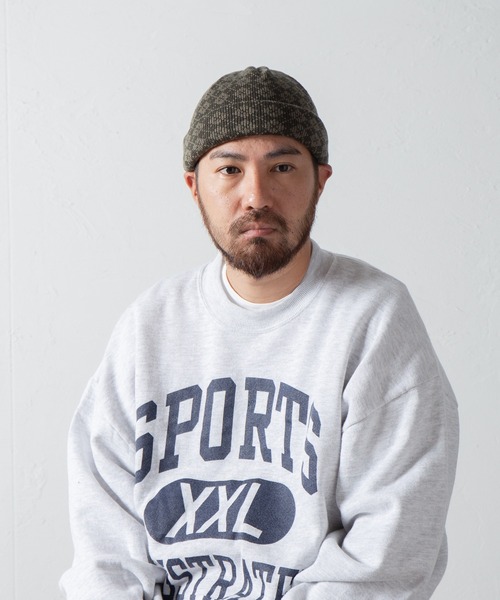 RACAL(ラカル)の「Argyle Check Roll Knit Cap / アーガイルチェックロールニットキャップ(ニットキャップ/ビーニー・メンズ・ブラック/グリーン/パープル/ベージュ・FREE)」の5枚目の写真