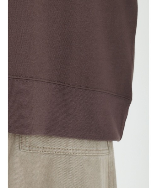 Samansa Mos2（サマンサ モスモス）の「コーデュロイパッチワークロゴ裏起毛スウェット（Tシャツ/カットソー・レディース・ネイビー/ミント/モカ/キナリ・ﾌﾘ-）」の20枚目の写真