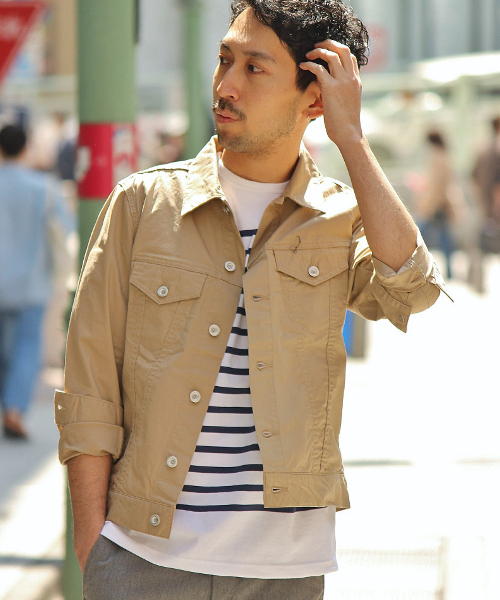 EDIFICE（エディフィス）の「◇ピマウェザー3RD型ブルゾン（ブルゾン・メンズ・ホワイト/ベージュ/ネイビー・48/44/46/50）」の3枚目の写真