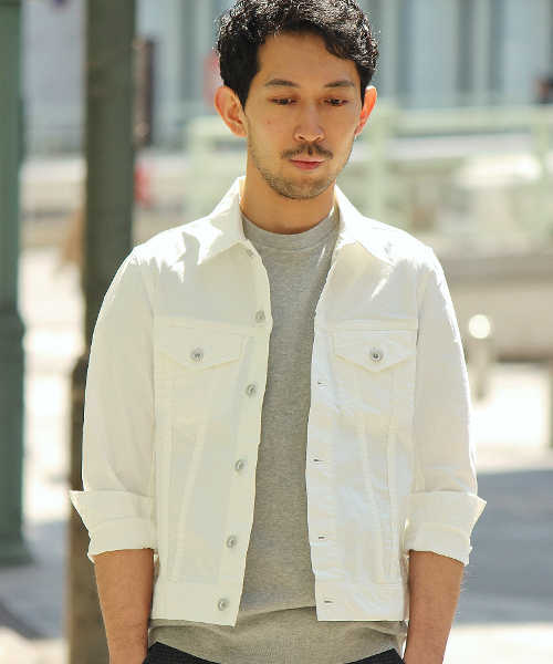 EDIFICE（エディフィス）の「◇ピマウェザー3RD型ブルゾン（ブルゾン・メンズ・ホワイト/ベージュ/ネイビー・48/44/46/50）」の2枚目の写真