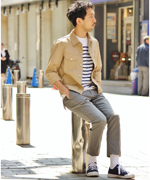 EDIFICE（エディフィス）の「◇ピマウェザー3RD型ブルゾン（ブルゾン・メンズ・ホワイト/ベージュ/ネイビー・48/44/46/50）」の19枚目の写真