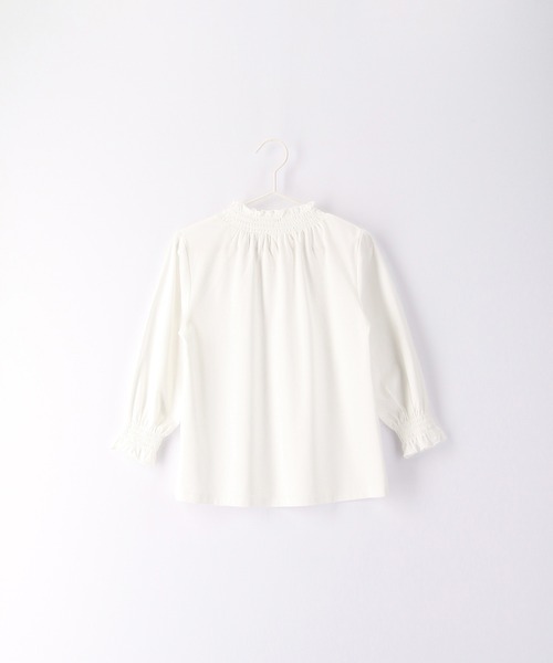 ROPE' PICNIC(ロペピクニック)の「【KIDS】入卒式にも/スタンドフリルシャーリングブラウス(シャツ/ブラウス・キッズ・オフホワイト・110/120/130/140/150)」の18枚目の写真