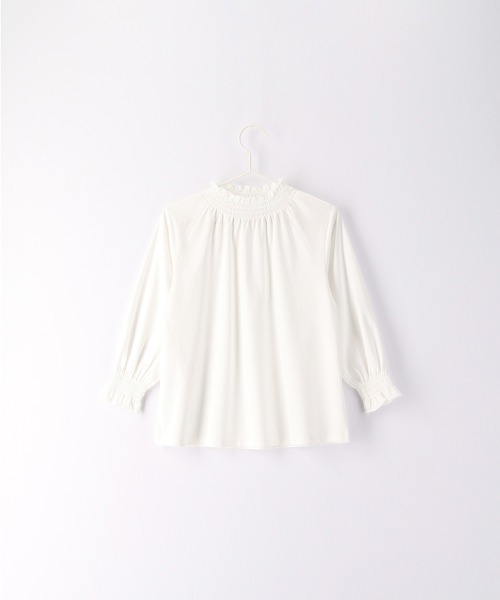 ROPE' PICNIC(ロペピクニック)の「【KIDS】入卒式にも/スタンドフリルシャーリングブラウス(シャツ/ブラウス・キッズ・オフホワイト・110/120/130/140/150)」の17枚目の写真