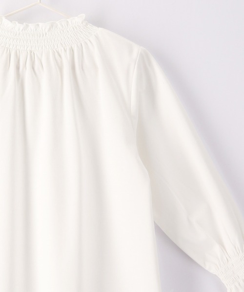 ROPE' PICNIC(ロペピクニック)の「【KIDS】入卒式にも/スタンドフリルシャーリングブラウス(シャツ/ブラウス・キッズ・オフホワイト・110/120/130/140/150)」の15枚目の写真