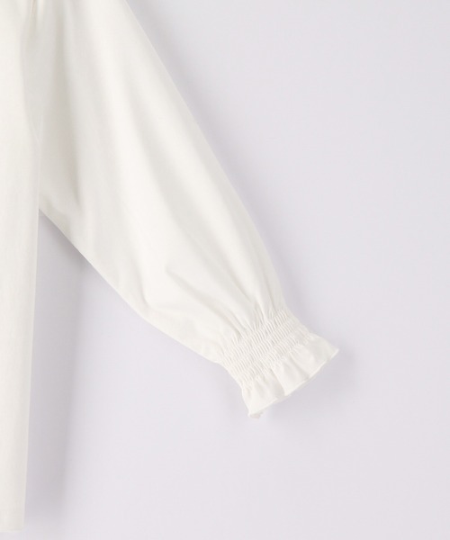 ROPE' PICNIC(ロペピクニック)の「【KIDS】入卒式にも/スタンドフリルシャーリングブラウス(シャツ/ブラウス・キッズ・オフホワイト・110/120/130/140/150)」の14枚目の写真