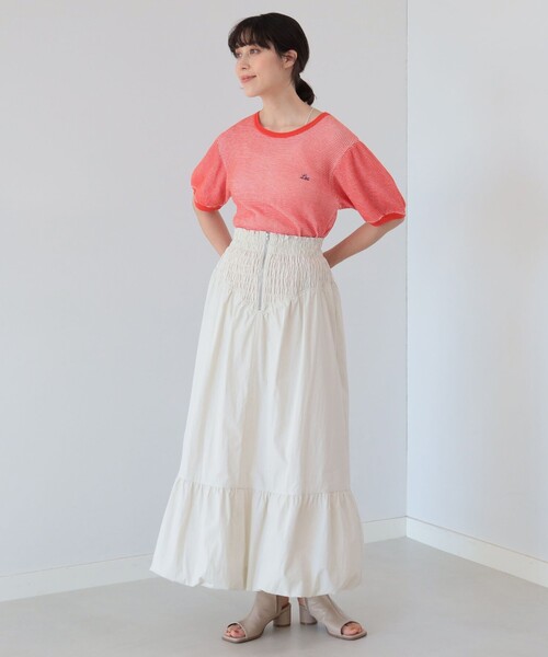 Ray BEAMS(レイビームス)の「【WEB限定】Lee / ワッフル リンガー Tシャツ(Tシャツ/カットソー・レディース・ブラック/レッド・MEDIUM)」の7枚目の写真