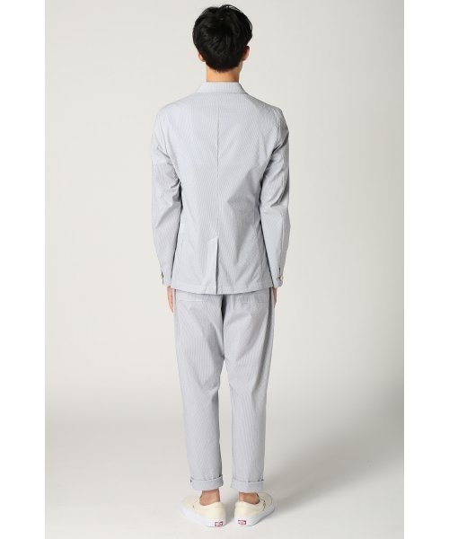 ivory court（アイボリーコート）の「◆ストライプサッカー 3ボタンジャケット（テーラードジャケット・メンズ・ブルー系その他/ネイビー・36/38/40）」の5枚目の写真