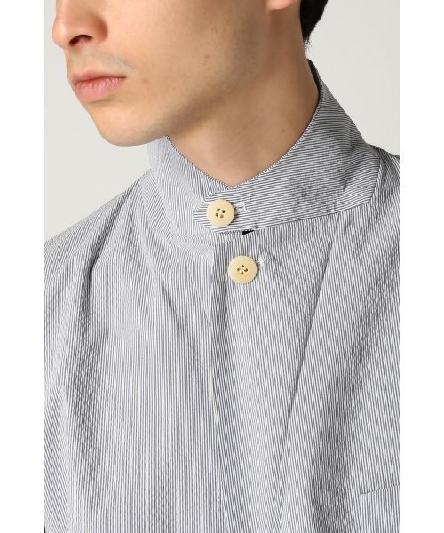 ivory court（アイボリーコート）の「◆ストライプサッカー 3ボタンジャケット（テーラードジャケット・メンズ・ブルー系その他/ネイビー・36/38/40）」の7枚目の写真