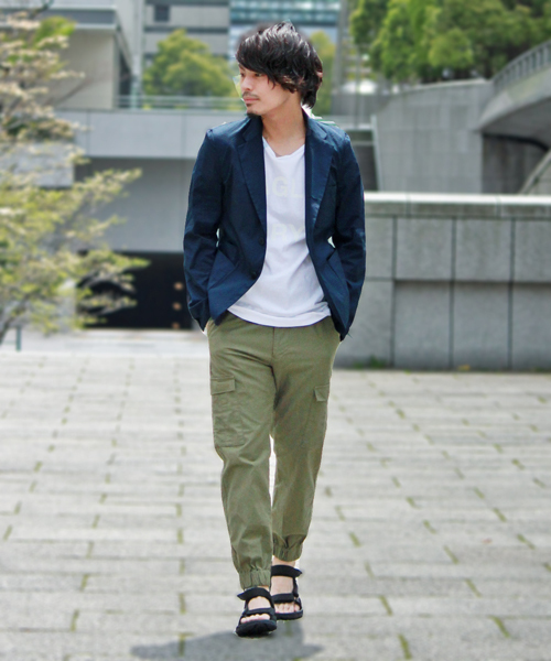 ivory court（アイボリーコート）の「◆ストライプサッカー 3ボタンジャケット（テーラードジャケット・メンズ・ブルー系その他/ネイビー・36/38/40）」の19枚目の写真