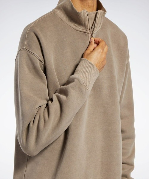 Reebok(リーボック)の「クラシック 1/4 ジップ / CL ND 1/4 ZIP(スウェット・メンズ・イエロー/オフホワイト/アッシュブラウン・OT/J/O/XXX-LARGE/XX-LARGE/SMALL/MEDIUM/X-SMALL/LARGE/X-LARGE)」の4枚目の写真