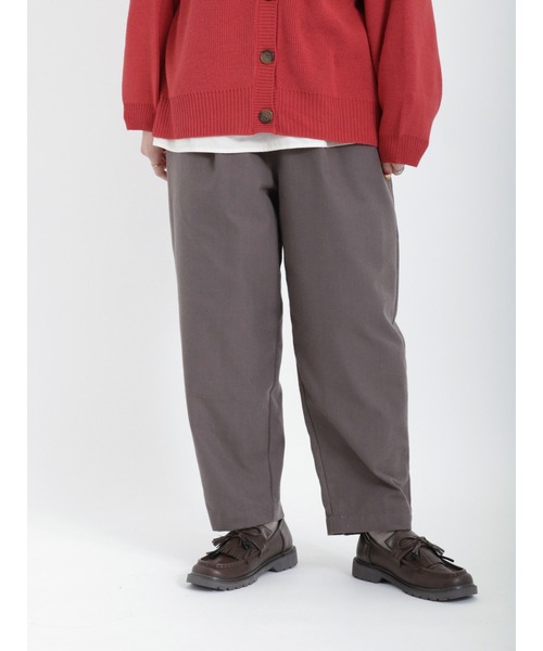 Samansa Mos2（サマンサ モスモス）の「柄アソートテーパードパンツ（その他パンツ・レディース・ブラック/グリーン/モカ/チャコール/キナリ・ﾌﾘ-）」の4枚目の写真