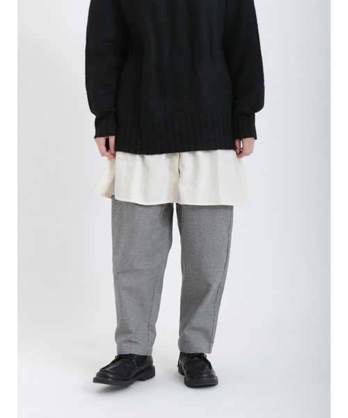 Samansa Mos2（サマンサ モスモス）の「柄アソートテーパードパンツ（その他パンツ・レディース・ブラック/グリーン/モカ/チャコール/キナリ・ﾌﾘ-）」の3枚目の写真