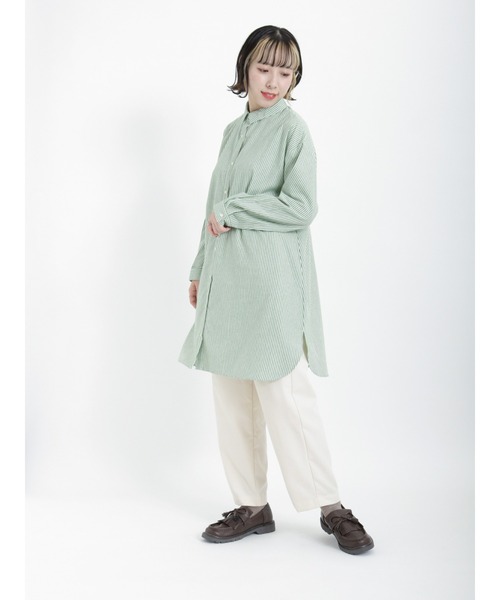 Samansa Mos2（サマンサ モスモス）の「柄アソートテーパードパンツ（その他パンツ・レディース・ブラック/グリーン/モカ/チャコール/キナリ・ﾌﾘ-）」の8枚目の写真