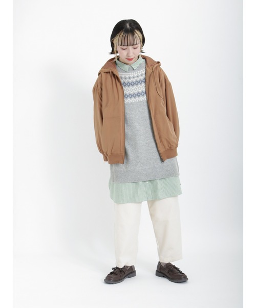 Samansa Mos2（サマンサ モスモス）の「柄アソートテーパードパンツ（その他パンツ・レディース・ブラック/グリーン/モカ/チャコール/キナリ・ﾌﾘ-）」の10枚目の写真