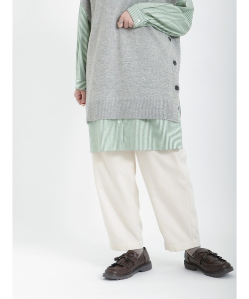 Samansa Mos2（サマンサ モスモス）の「柄アソートテーパードパンツ（その他パンツ・レディース・ブラック/グリーン/モカ/チャコール/キナリ・ﾌﾘ-）」の15枚目の写真