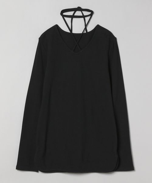 JEANASIS（ジーナシス）の「サーマルネックストリングTEE/189191（Tシャツ/カットソー・レディース・オレンジ/ブラック/ホワイト・FREE）」の3枚目の写真