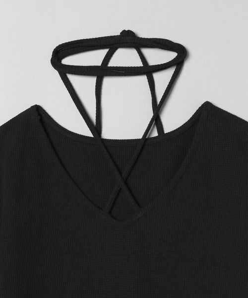 JEANASIS（ジーナシス）の「サーマルネックストリングTEE/189191（Tシャツ/カットソー・レディース・オレンジ/ブラック/ホワイト・FREE）」の10枚目の写真