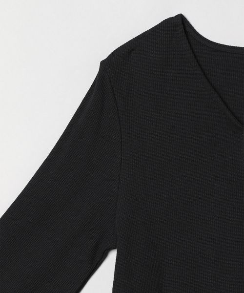 JEANASIS（ジーナシス）の「サーマルネックストリングTEE/189191（Tシャツ/カットソー・レディース・オレンジ/ブラック/ホワイト・FREE）」の12枚目の写真