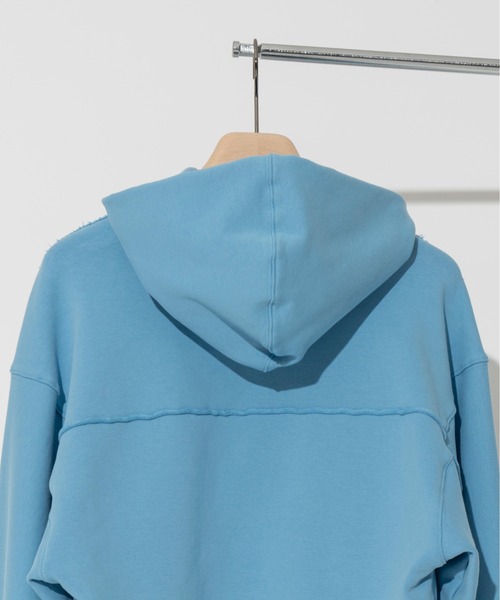 PRANK PROJECT(プランクプロジェクト)の「メタルディティールショートフーディ/Metal Detail Short Hoodie(パーカー・レディース・サックスブルー/アイボリー/チャコールグレー・FREE)」の8枚目の写真