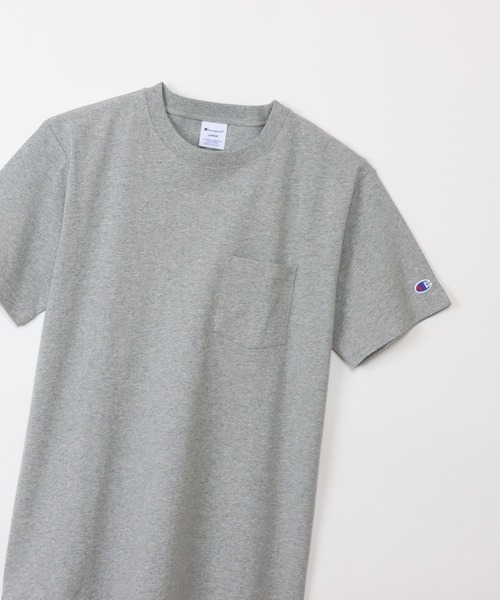 Champion(チャンピオン)の「【Champion/チャンピオン】メンズ ベーシック ショートスリーブポケットTシャツ(Tシャツ/カットソー・メンズ・ブラック/オレンジ系1/ネイビー/スモーキーグリーン系1/グレー/ホワイト/オレンジ系その他7/ピーコックグリーン系/オートミール/ベージュ系その他3/スカイブルー/その他21/グリーン・MEDIUM/LARGE/X-LARGE/SMALL)」の21枚目の写真