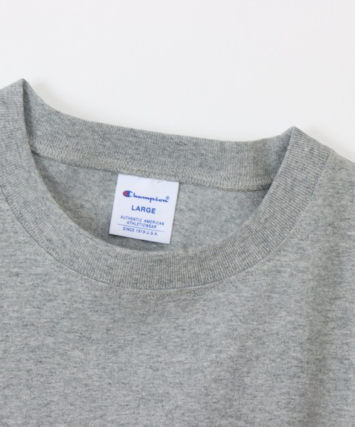 Champion(チャンピオン)の「【Champion/チャンピオン】メンズ ベーシック ショートスリーブポケットTシャツ(Tシャツ/カットソー・メンズ・ブラック/オレンジ系1/ネイビー/スモーキーグリーン系1/グレー/ホワイト/オレンジ系その他7/ピーコックグリーン系/オートミール/ベージュ系その他3/スカイブルー/その他21/グリーン・MEDIUM/LARGE/X-LARGE/SMALL)」の22枚目の写真