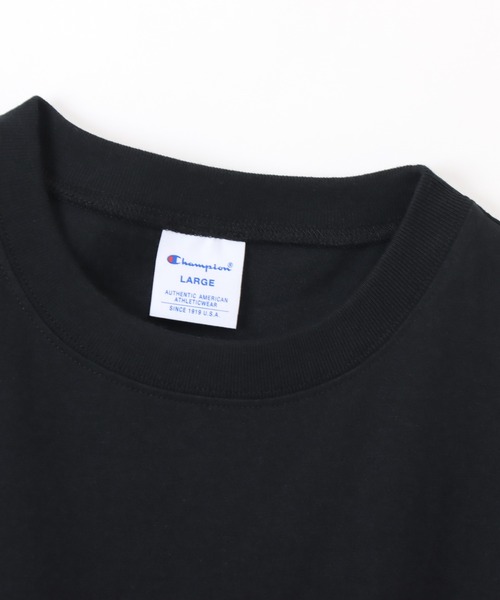 Champion(チャンピオン)の「【Champion/チャンピオン】メンズ ベーシック ショートスリーブポケットTシャツ(Tシャツ/カットソー・メンズ・ブラック/オレンジ系1/ネイビー/スモーキーグリーン系1/グレー/ホワイト/オレンジ系その他7/ピーコックグリーン系/オートミール/ベージュ系その他3/スカイブルー/その他21/グリーン・MEDIUM/LARGE/X-LARGE/SMALL)」の19枚目の写真