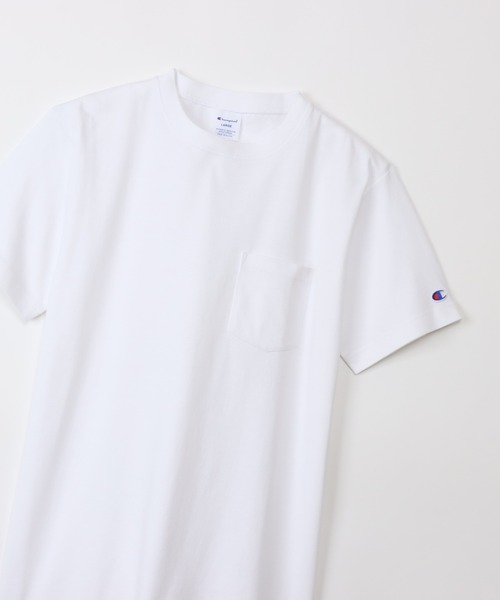 Champion(チャンピオン)の「【Champion/チャンピオン】メンズ ベーシック ショートスリーブポケットTシャツ(Tシャツ/カットソー・メンズ・ブラック/オレンジ系1/ネイビー/スモーキーグリーン系1/グレー/ホワイト/オレンジ系その他7/ピーコックグリーン系/オートミール/ベージュ系その他3/スカイブルー/その他21/グリーン・MEDIUM/LARGE/X-LARGE/SMALL)」の15枚目の写真