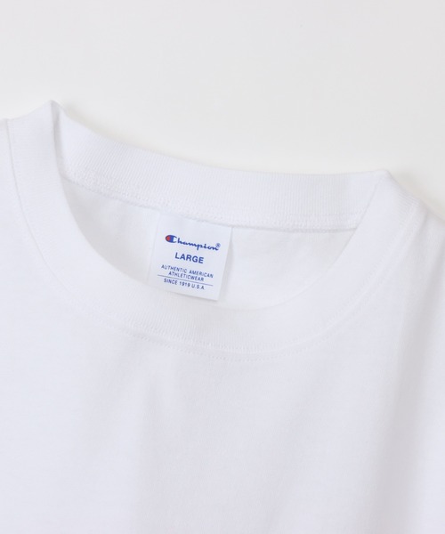 Champion(チャンピオン)の「【Champion/チャンピオン】メンズ ベーシック ショートスリーブポケットTシャツ(Tシャツ/カットソー・メンズ・ブラック/オレンジ系1/ネイビー/スモーキーグリーン系1/グレー/ホワイト/オレンジ系その他7/ピーコックグリーン系/オートミール/ベージュ系その他3/スカイブルー/その他21/グリーン・MEDIUM/LARGE/X-LARGE/SMALL)」の16枚目の写真