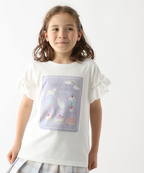 GLOBAL WORK（グローバルワーク）の「ヘビロッTEE／モチーフ半袖/162620（Tシャツ/カットソー・キッズ・パープル/サックスブルー系1/サックスブルー系2/ミント/サックスブルー系/オフホワイト/ブラック/ホワイト系その他2/ネイビー/ダークブルー・100cm/110cm/120cm/130cm/140cm/150cm/160cm）」の3枚目の写真