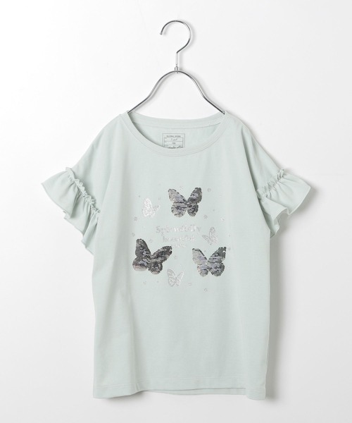 GLOBAL WORK（グローバルワーク）の「ヘビロッTEE／モチーフ半袖/162620（Tシャツ/カットソー・キッズ・パープル/サックスブルー系1/サックスブルー系2/ミント/サックスブルー系/オフホワイト/ブラック/ホワイト系その他2/ネイビー/ダークブルー・100cm/110cm/120cm/130cm/140cm/150cm/160cm）」の21枚目の写真