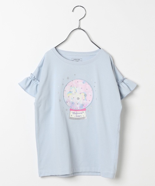 GLOBAL WORK（グローバルワーク）の「ヘビロッTEE／モチーフ半袖/162620（Tシャツ/カットソー・キッズ・パープル/サックスブルー系1/サックスブルー系2/ミント/サックスブルー系/オフホワイト/ブラック/ホワイト系その他2/ネイビー/ダークブルー・100cm/110cm/120cm/130cm/140cm/150cm/160cm）」の18枚目の写真