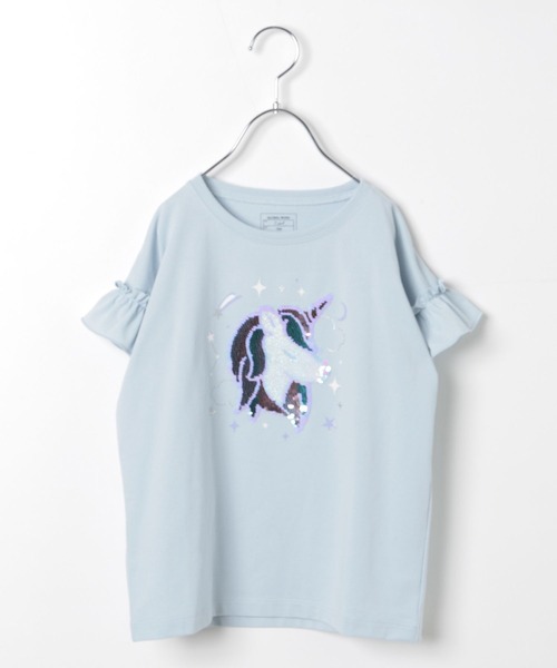 GLOBAL WORK（グローバルワーク）の「ヘビロッTEE／モチーフ半袖/162620（Tシャツ/カットソー・キッズ・パープル/サックスブルー系1/サックスブルー系2/ミント/サックスブルー系/オフホワイト/ブラック/ホワイト系その他2/ネイビー/ダークブルー・100cm/110cm/120cm/130cm/140cm/150cm/160cm）」の12枚目の写真