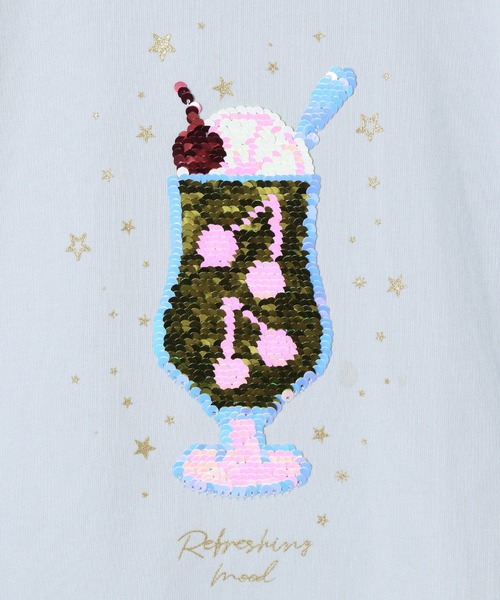 GLOBAL WORK（グローバルワーク）の「ヘビロッTEE／モチーフ半袖/162620（Tシャツ/カットソー・キッズ・パープル/サックスブルー系1/サックスブルー系2/ミント/サックスブルー系/オフホワイト/ブラック/ホワイト系その他2/ネイビー/ダークブルー・100cm/110cm/120cm/130cm/140cm/150cm/160cm）」の14枚目の写真