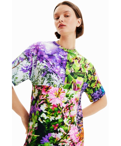 Desigual（デシグアル）の「Desigual x M / mika ninagawa ショートスリーブ ワンピース（ワンピース・レディース・マルチ・S/L/M）」の8枚目の写真