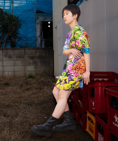Desigual（デシグアル）の「Desigual x M / mika ninagawa ショートスリーブ ワンピース（ワンピース・レディース・マルチ・S/L/M）」の11枚目の写真