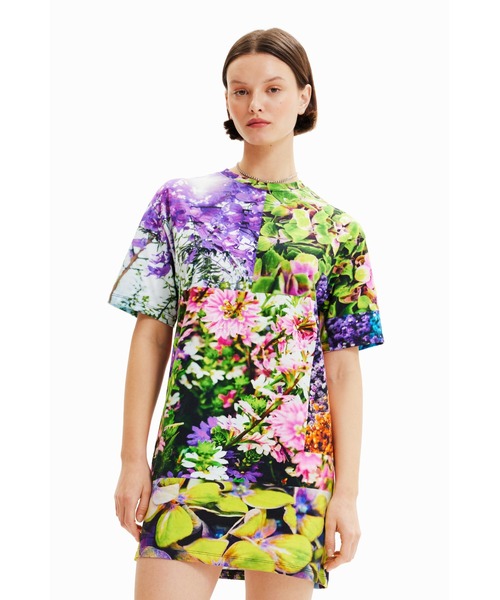 Desigual（デシグアル）の「Desigual x M / mika ninagawa ショートスリーブ ワンピース（ワンピース・レディース・マルチ・S/L/M）」の7枚目の写真